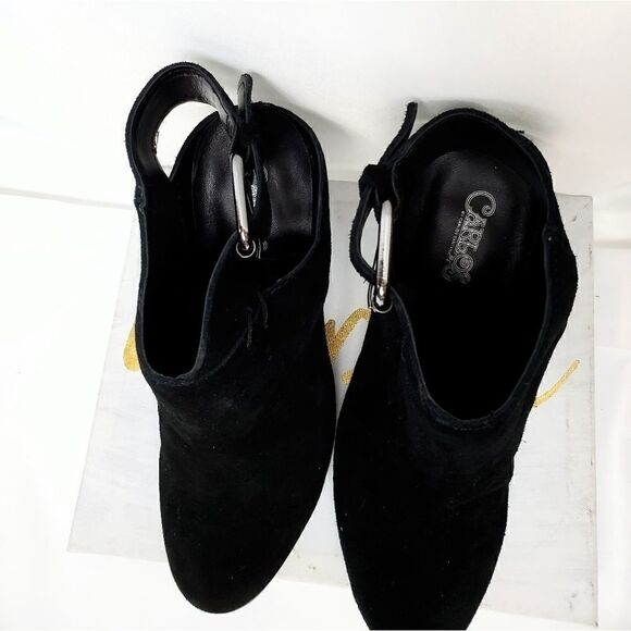 Carlos Hawthorne Leather Suede Ankle Boots - Picture 6 of 8